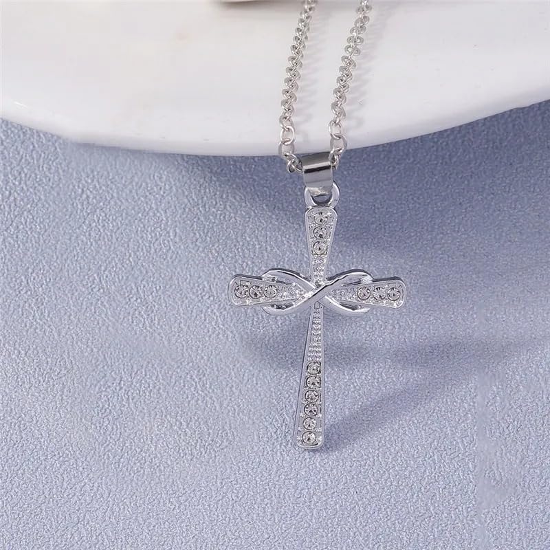 Collier de crucifix de jésus en cristal pour un éclat durable - 4