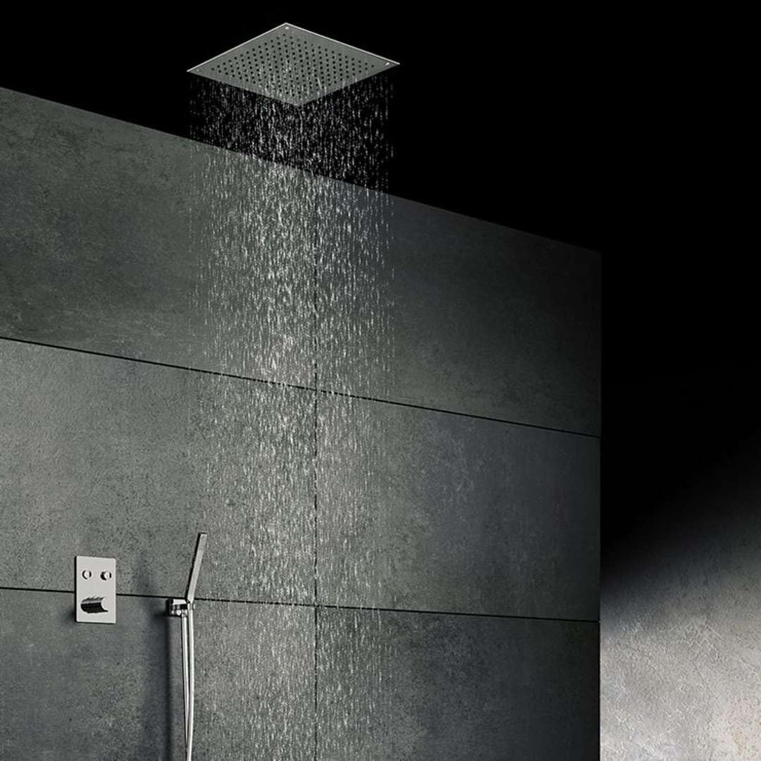 Steinberg Relax Rain ducha mural, montaje empotrado en el techo, Easy-Clean, 350x350mm, 39063, Color: Chrome
