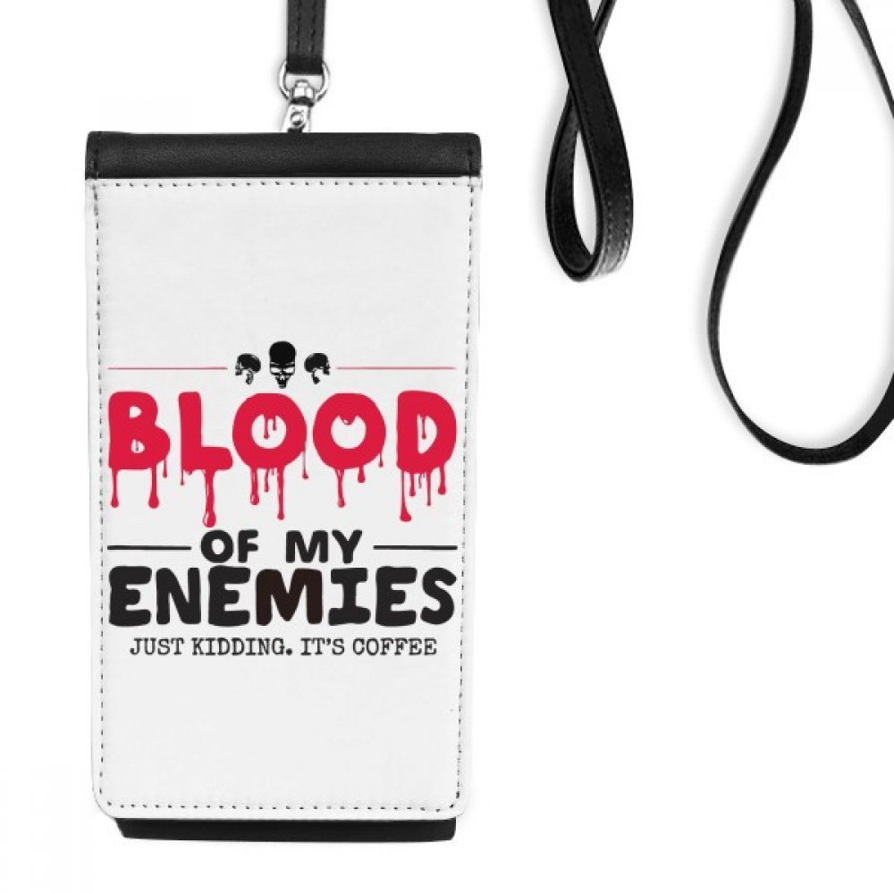 Monedero de cuello para evitar pérdidas de teléfono con diseño de horror 4