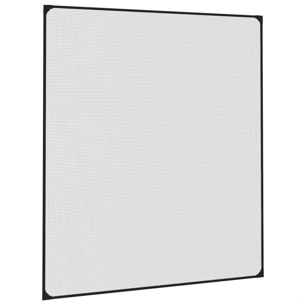 Générique Moskitiera magnetyczna do okien, antracytowa, 130 x 150 cm, siatka przeciw komarom z włókna szklanego, odporna na promieniowanie UV i wodę, łatwa instalacja bez wiercenia dzięki taśmie