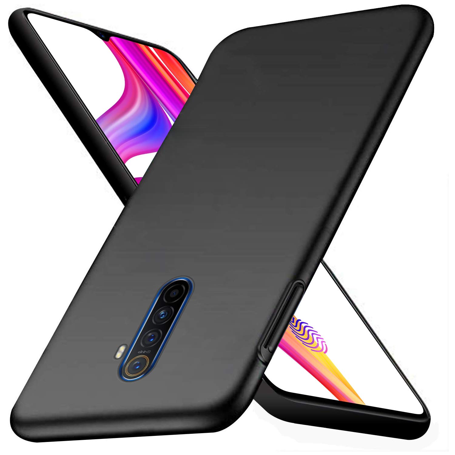 Mauval Plastic Realme X2 Pro Back Cover Case Shock Proof Slim Matte Flexible Mobile Cover for Realme X2 Pro - Matte Black (B0843FWF46) Amazon Price History, Amazon Price Tracker