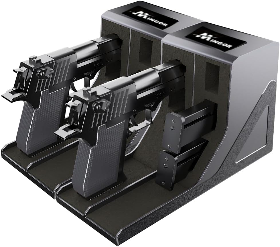Pistol Rack Handgun Holder, Foam Protective Pistol Gun Magazine Stand Storage, Gun Safe Organizer Accessories