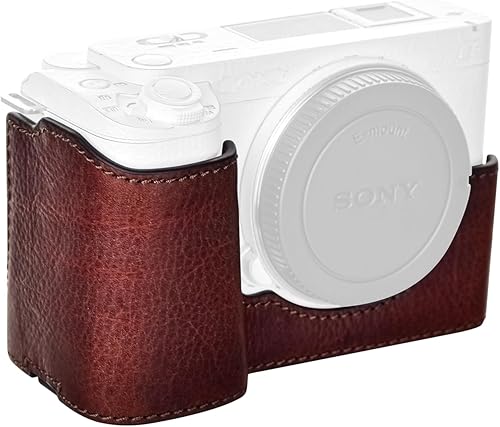 Miniatura 9 de MUZIRI KINOKOO Sony ZV-E1 - Funda de piel auténtica para cámara Sony ZV-E1ZVE1, funda protectora con apertura inferior, color negro