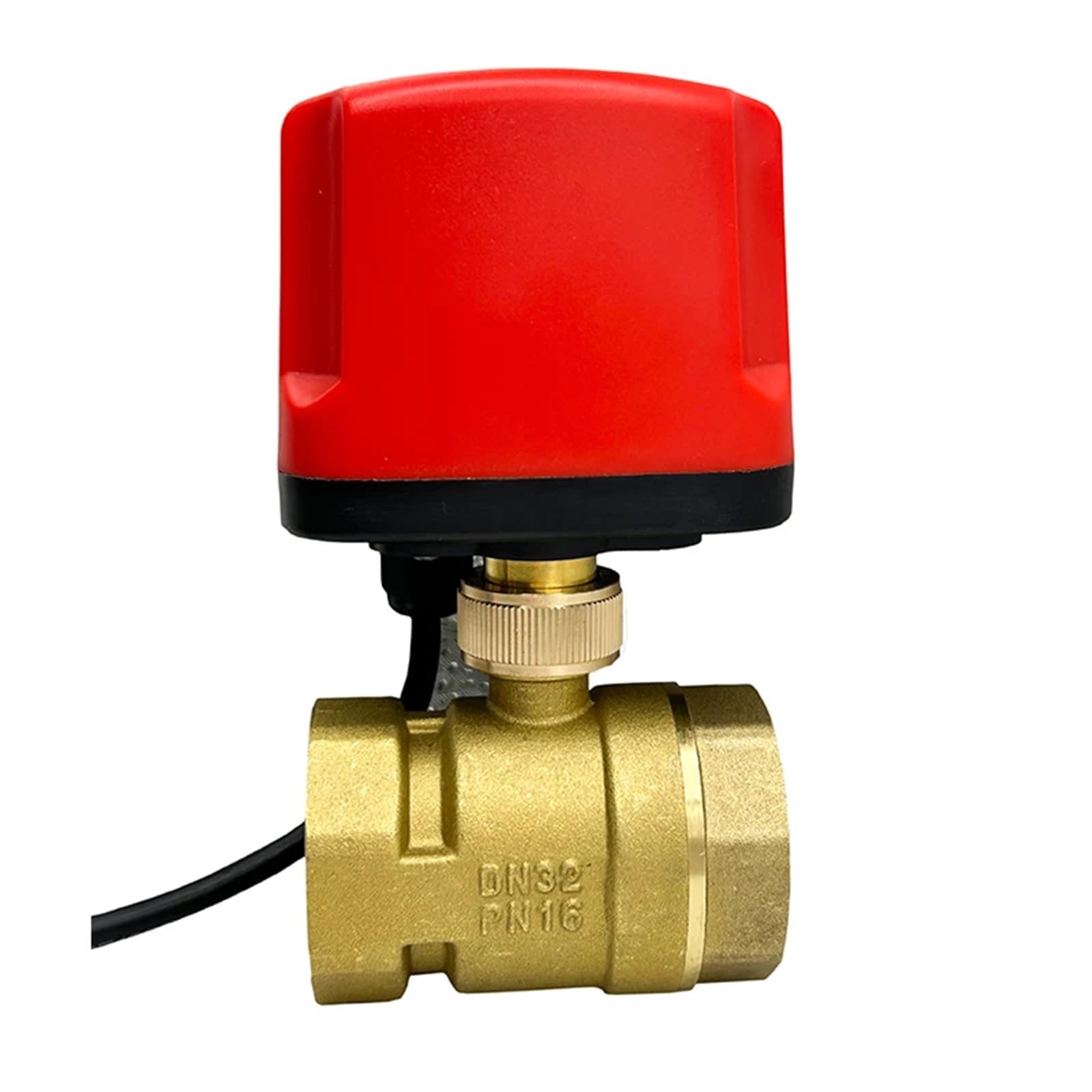JNURGWLYH 1-1/4" Waterproof Motorized Ball Valve 220V 12V 24V Brass Electric Ball Valve Big Torque Metal Motor(220vac,CR04)