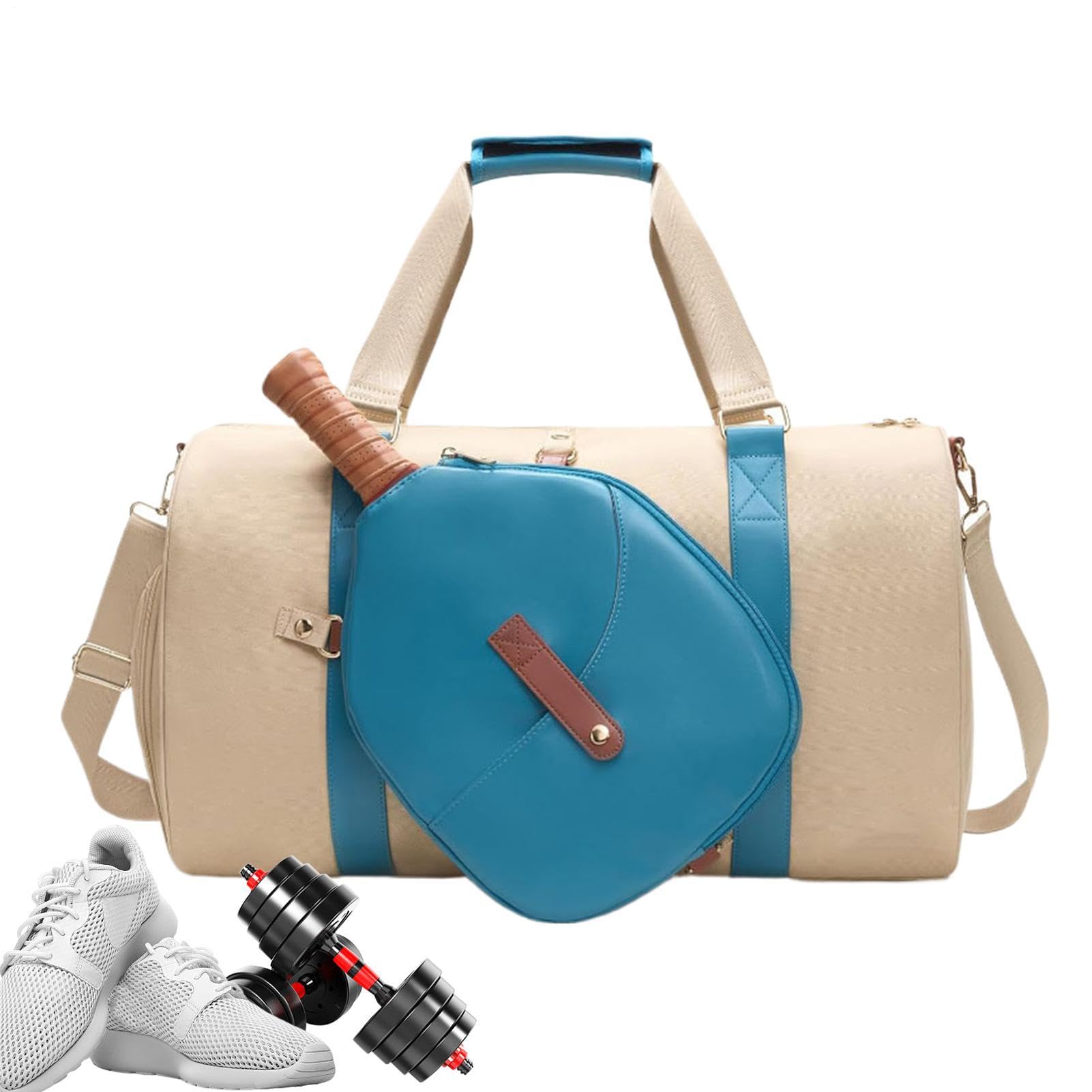 Borsa Tennis con Copriracchetta e Tracolla Regolabile da Donna e Uomo