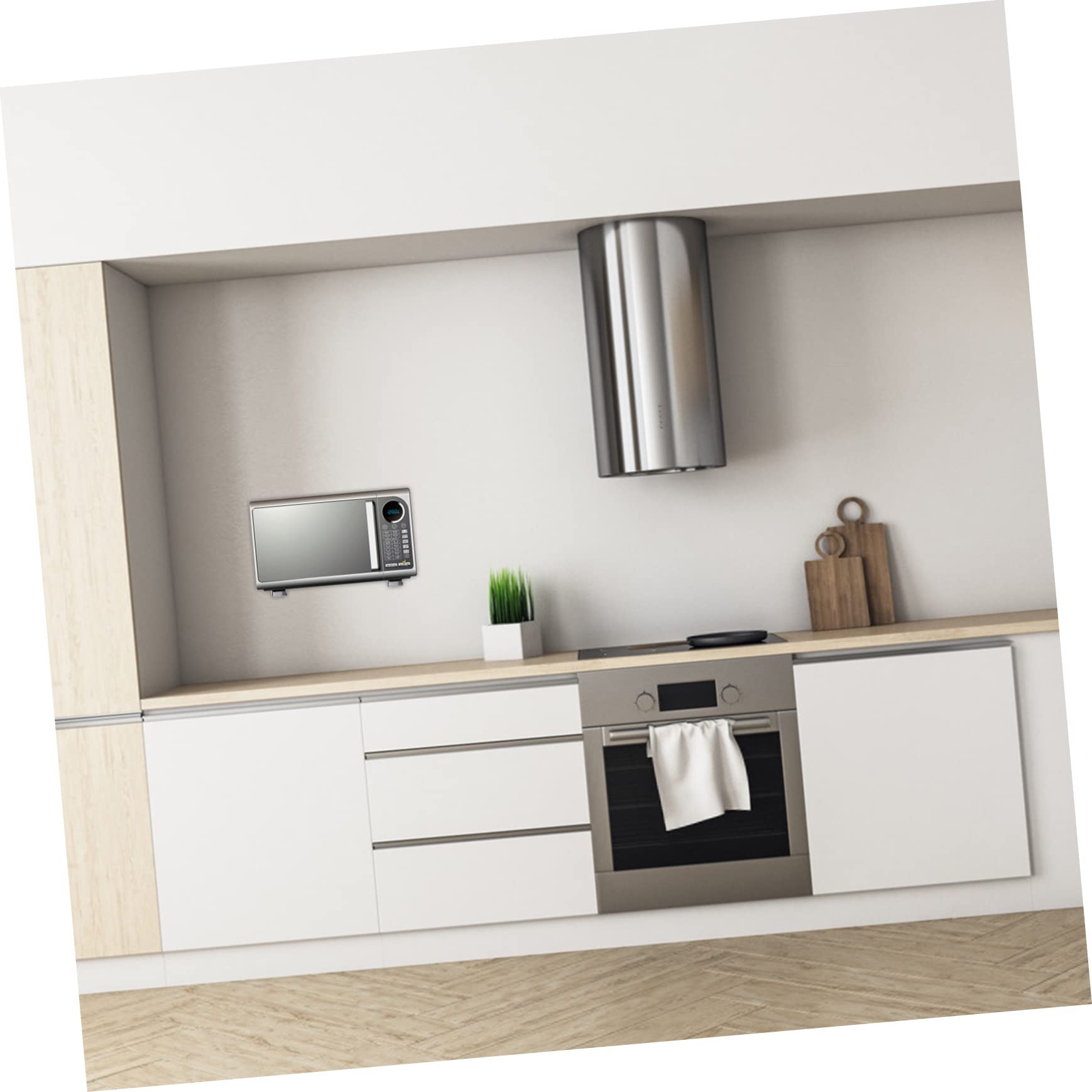 PRETYZOOM Support de Four Cuisine Rétractable en Acier Inoxydable 1 Paire