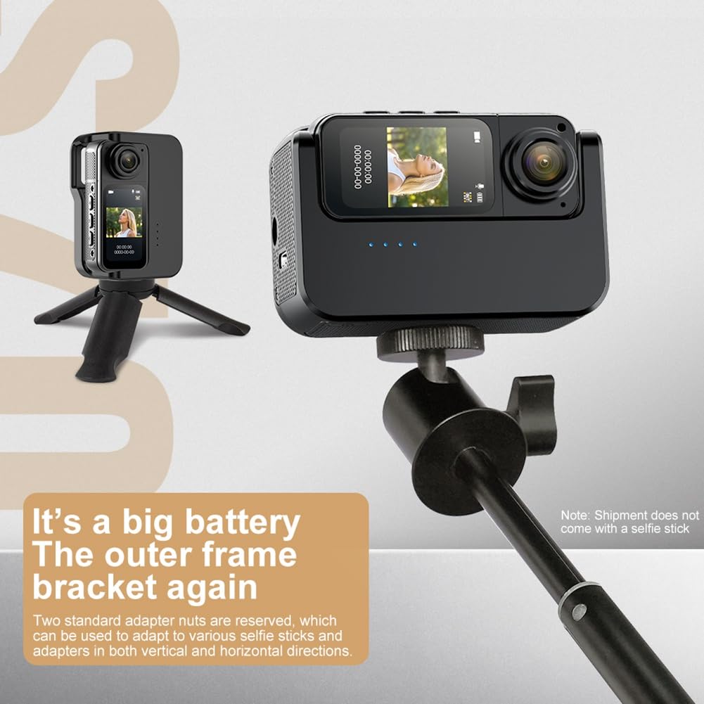 2.7K Thumb Camera WiFi Action Camera 180° Rotazione Sport Cam DV Ciclismo Registratore Videocamera con di Ricarica Bianca