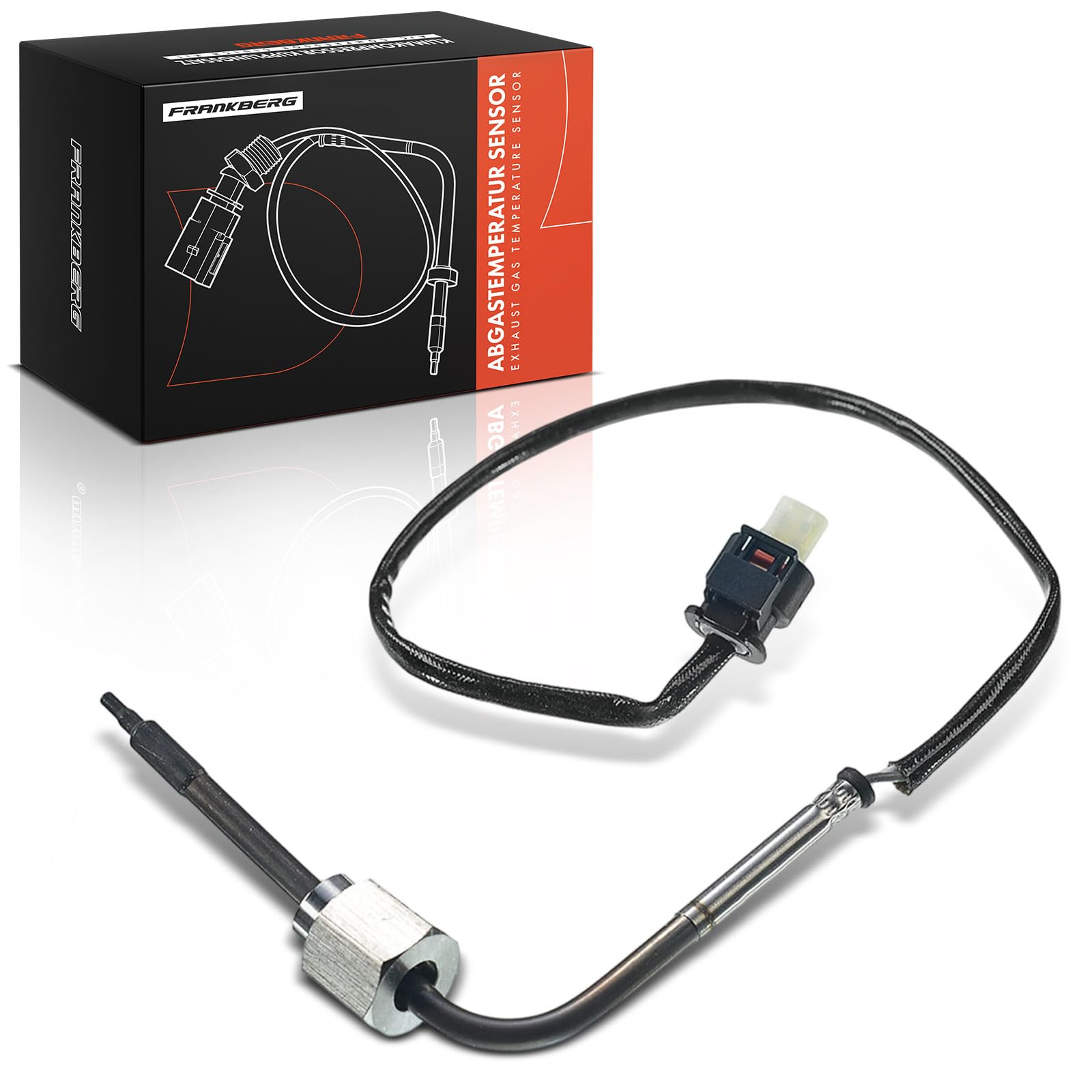 Frankberg Sensore di temperatura dei gas di scarico 0081534128 | Compatibile con: Vito/Mixto Van W639, Vitobus W639, Classe M 166, Viano W639, Classe E Modello T S211, Classe E W212
