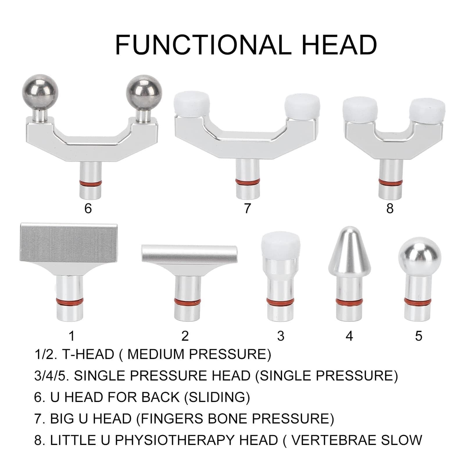 Pistola de corrección de masaje de columna vertebral, herramienta de ajuste quiropráctico eléctrico, herramienta de terapia de alivio del dolor de fuerza de 9 engranajes for alivio de articulaciones,