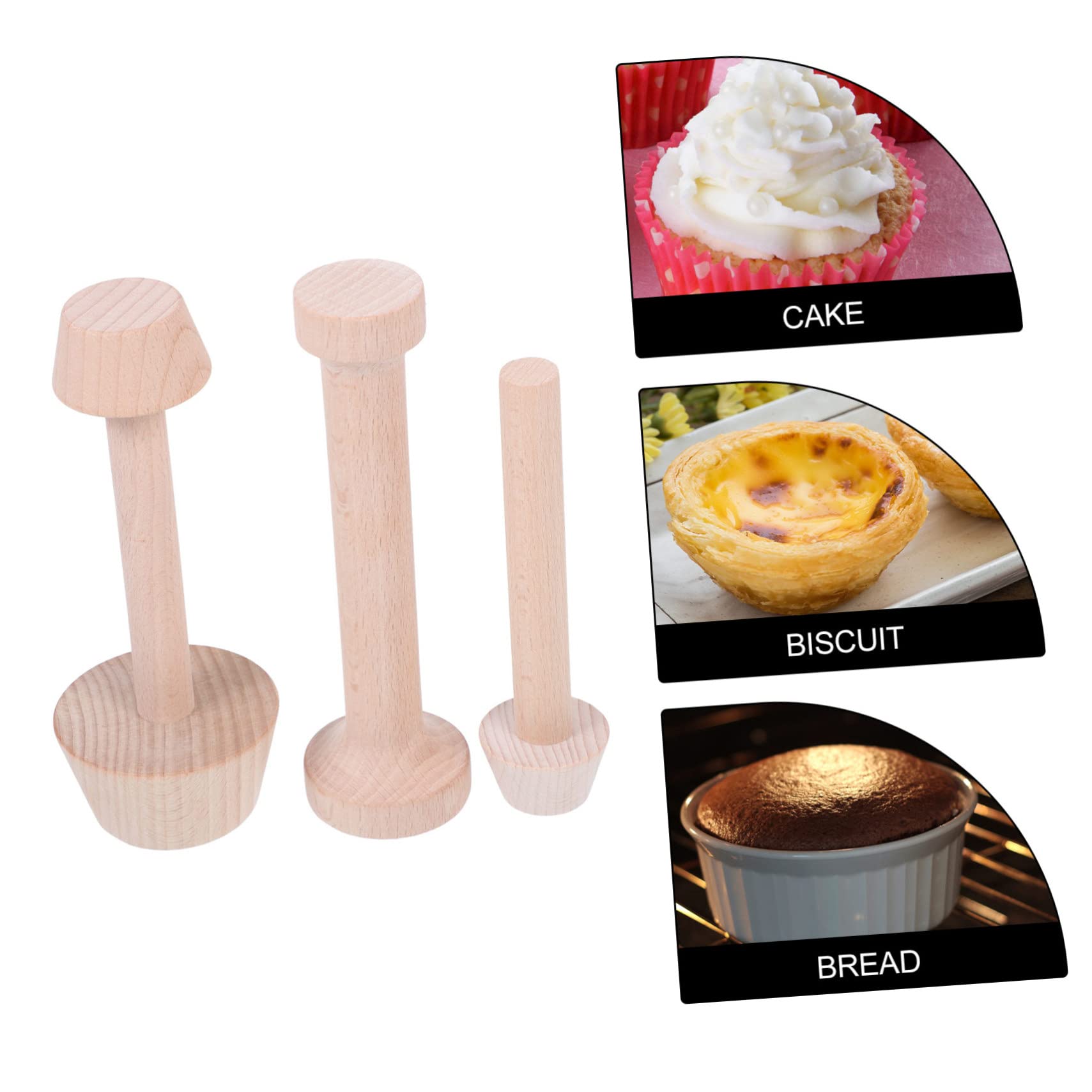 Alipis 9piezas Molde De Tartas De De Madera De Herramienta De Horneado Antiadherente Para Cocinas Pastelerías y
