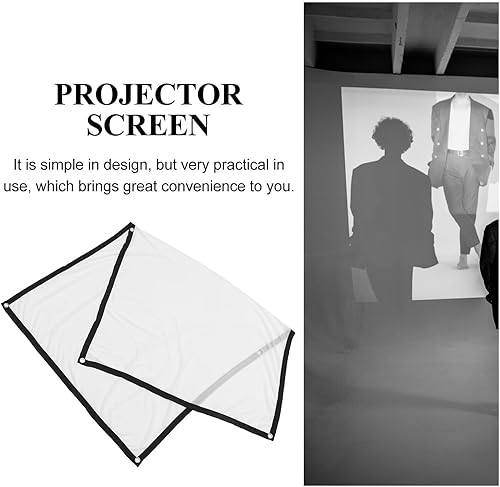 Miniatura 9 de BESPORTBLE Pantalla de proyección al aire libre interior de la exhibición de película HD del poliéster para el cine en casa del aula y las