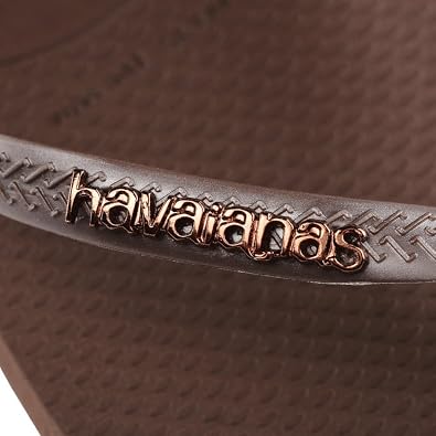 Slim Logo Metallic Dark Brown Kadın Terlik 37/38 EU