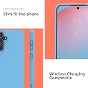 YATWIN Silicone Back Case for Samsung Galaxy S24 FE, Soft-Touch Phone Back Cover for Samsung Galaxy S24 FE - Sky Blue gallery image