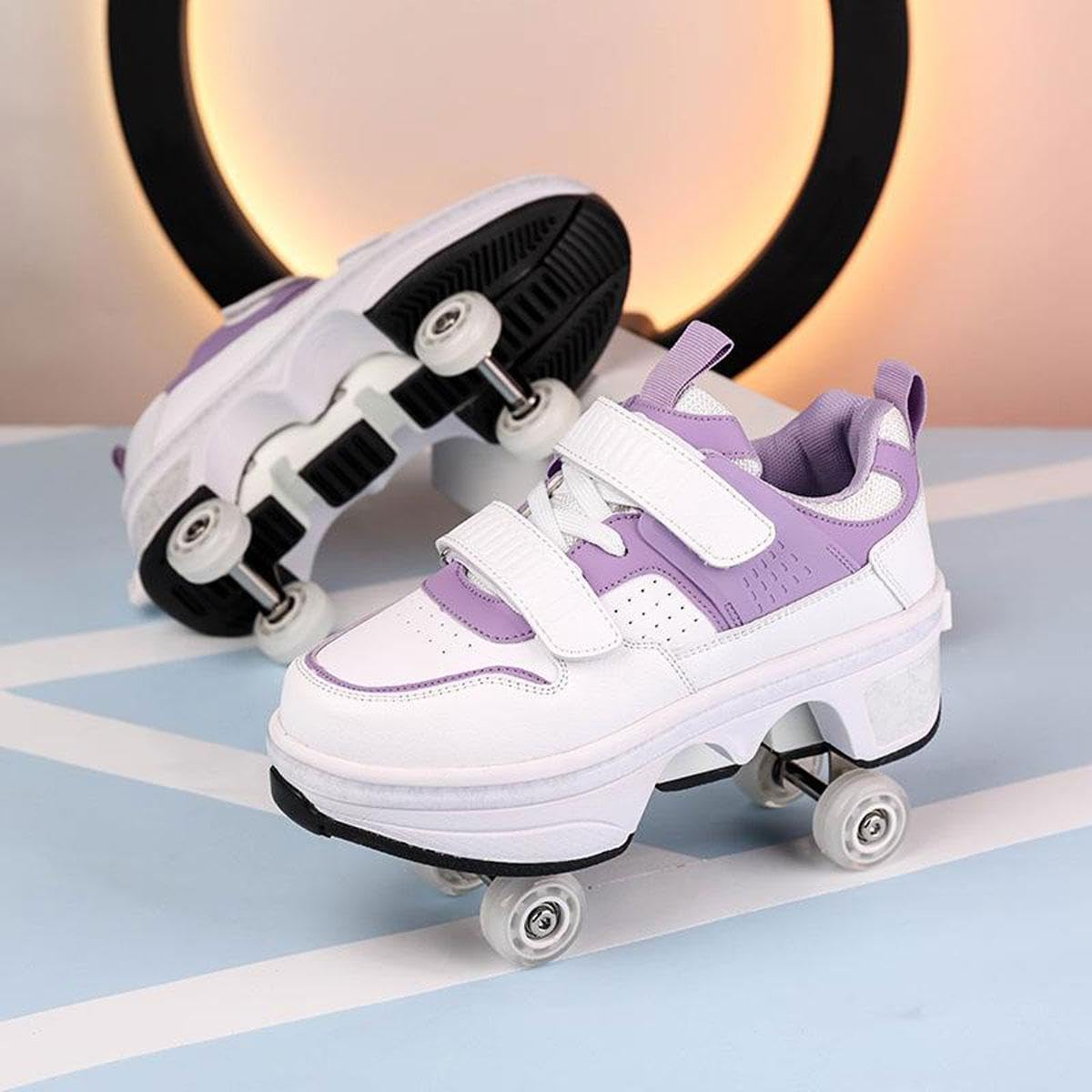 Roller Skate Shoes wrotki, buty z rolkami, regulowane damskie buty z rolkami, dla dziewcząt, do biegania, deskorolki, rolki