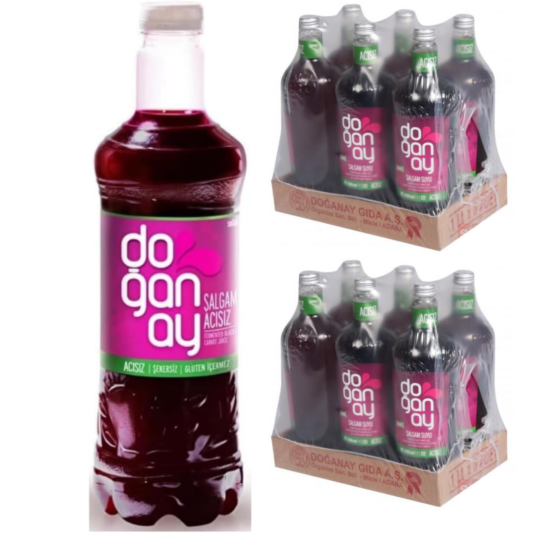 Mit Pufai Grocery, DOGANAY Salgam MILDER Steckrübensaft Salgamsaft (traditionelles Getränk aus Steckrüben) 1000 Milliliter x 12 STÜCK