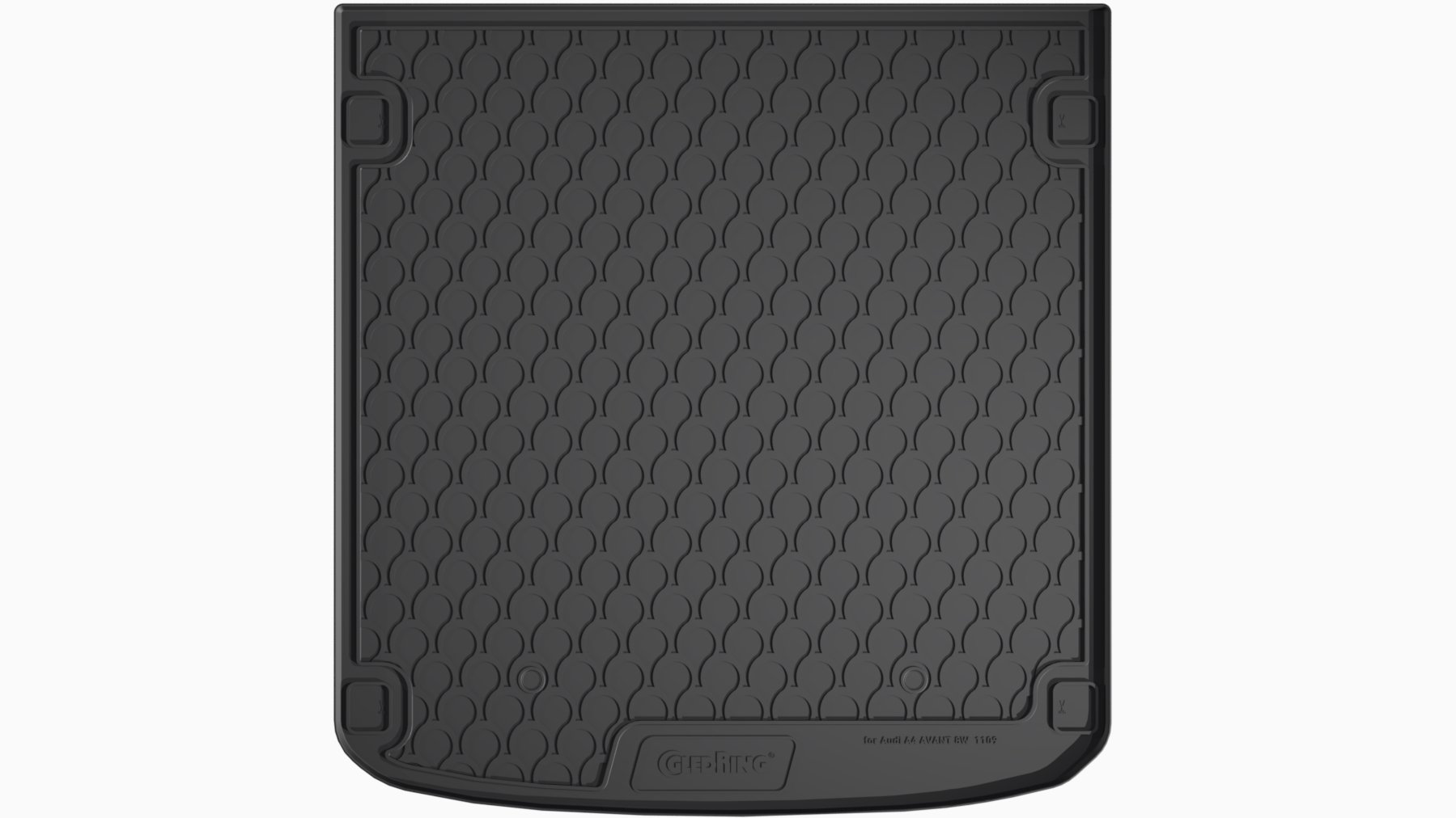 Gledring 1109 Supporto vano bagagli/pianale di carico Bagagliaio nero Gomma