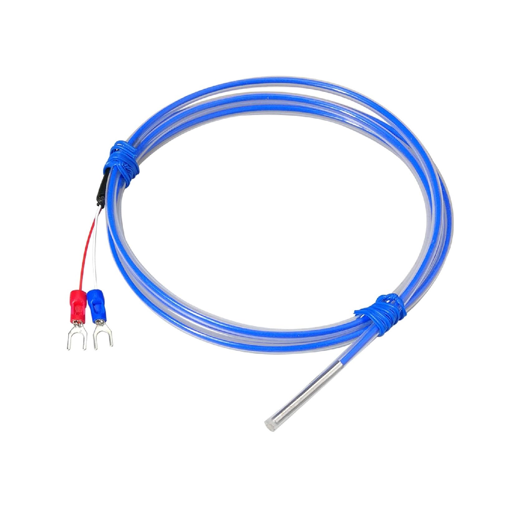 Tipo K cable 0-200°C -50-200°C del teflón sensor de temperatura la sonda termopar Pt100(Pt100-4m)