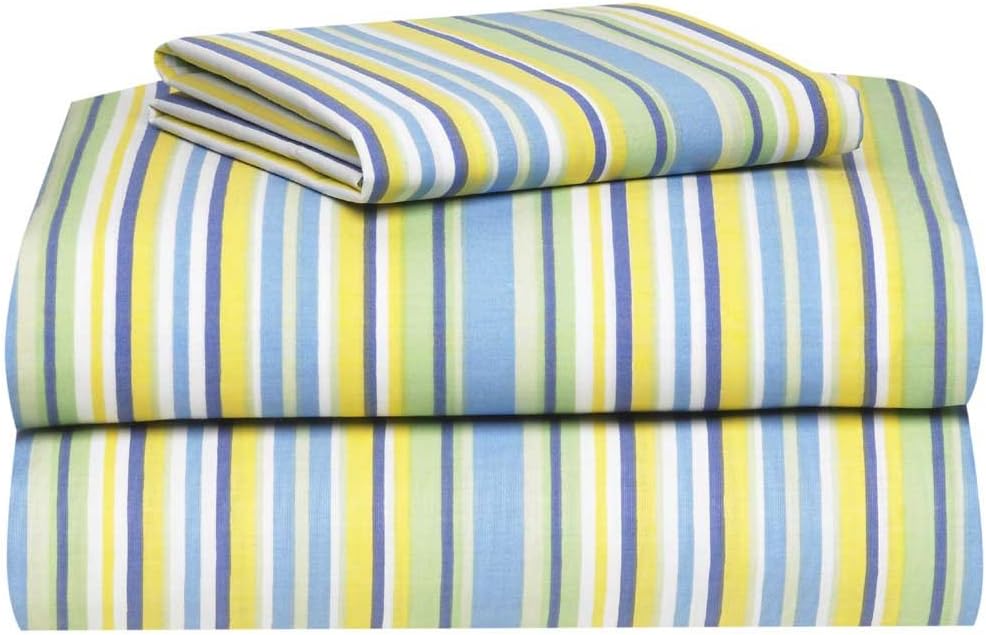 ExtraLong Twin Sheet Set, Summer Stripe Home & Kitchen