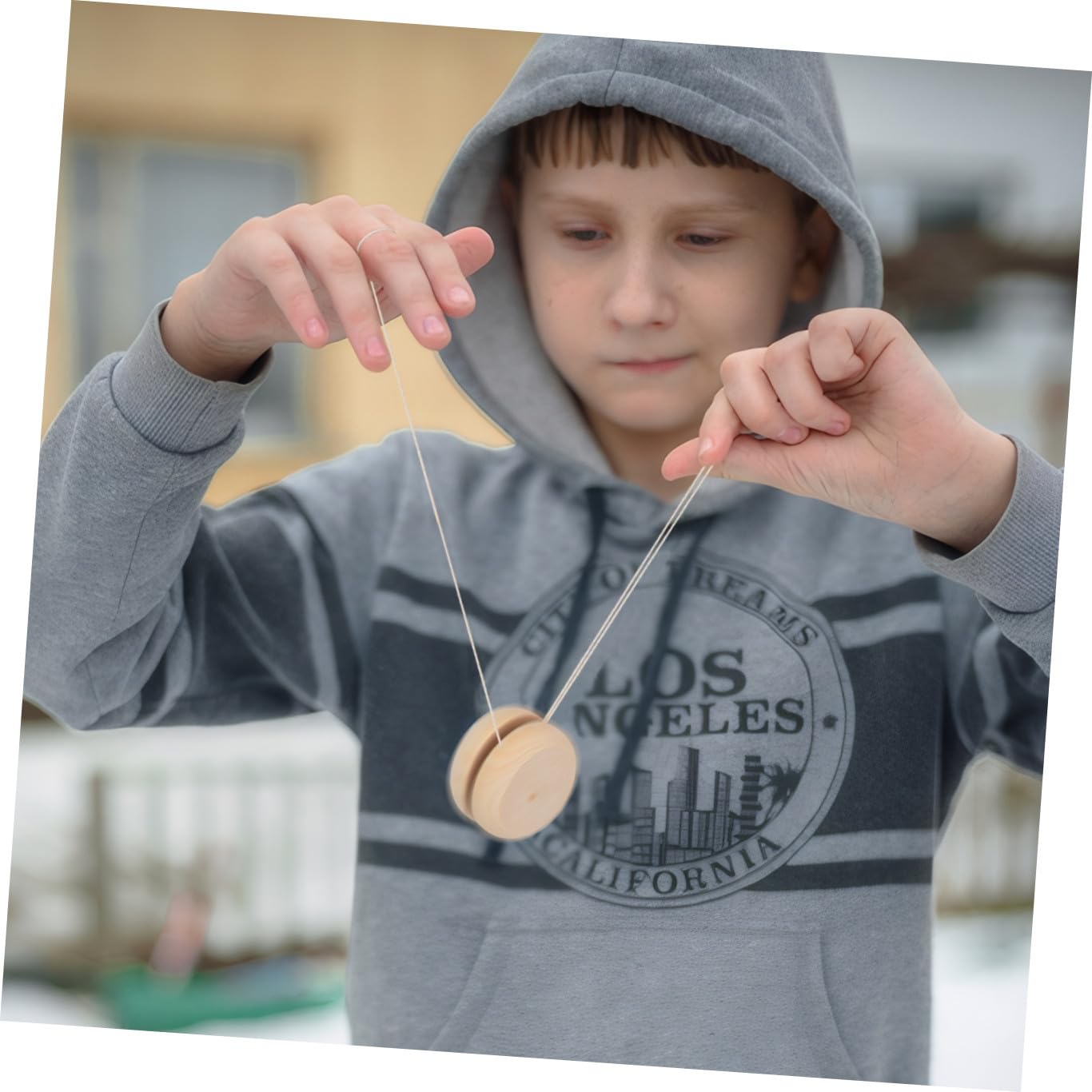 Mikikit Set 10 Pezzi Palla Reattiva in Legno da Dipingere Giocattolo Fai da Te per Materiale Creativo per Attività Artistiche e Giochi Genitori-Figli Decorazioni per Feste e Casa