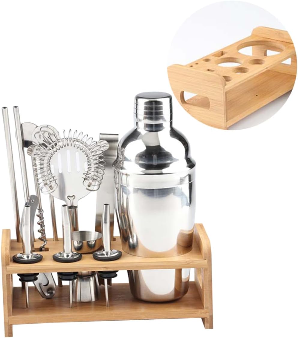 LABRIMP Cocktail Shaker Set Stainless Steel 750ml Tools Drink Bar Accessory Kit
