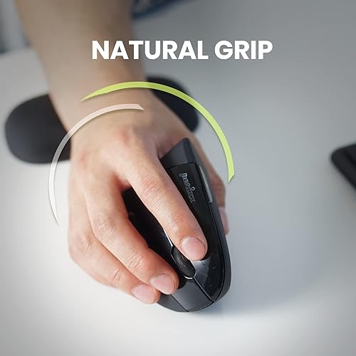 Miniatura 4 de Perixx PERIMICE-713 Mouse vertical ergonómico inalámbrico - 80012001600 DPI - Diestro - Recomendado con usuarios de RSI