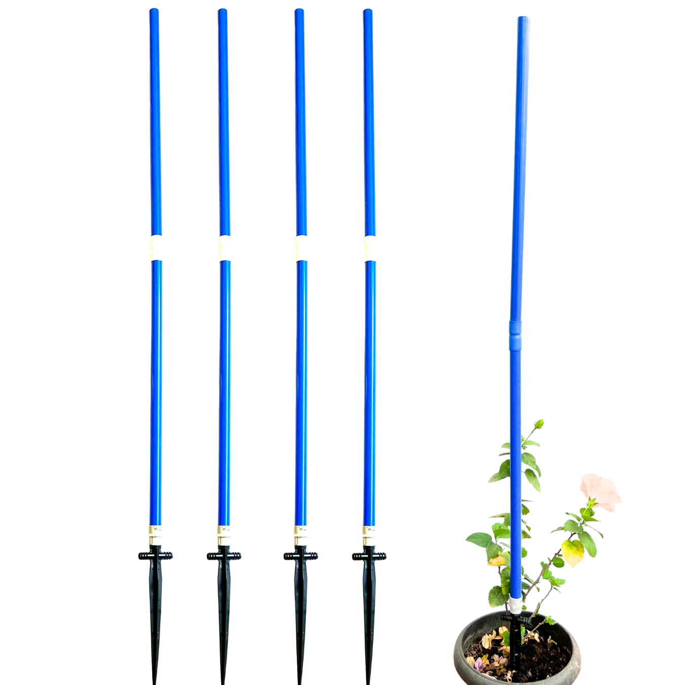 Invelligen Garden Plant Support Creeper Support Plant Stem Support Poles and Stakes (5 Feet | Blue | Pack of 4) (B0BX6SQLJK) Amazon Price History, Amazon Price Tracker