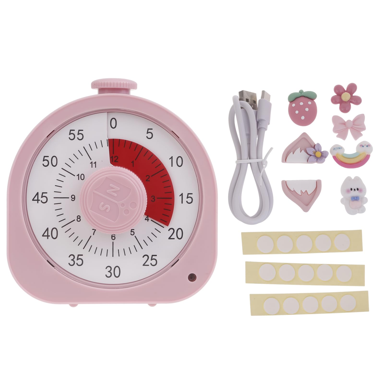 Timer Visivo Da 60 Minuti Con Supporto Magnetico E Pieghevole - Ideale Per Cucina, Studio, Lavoro E Gestione Del Tempo Per Bambini E Adulti - Foto 2