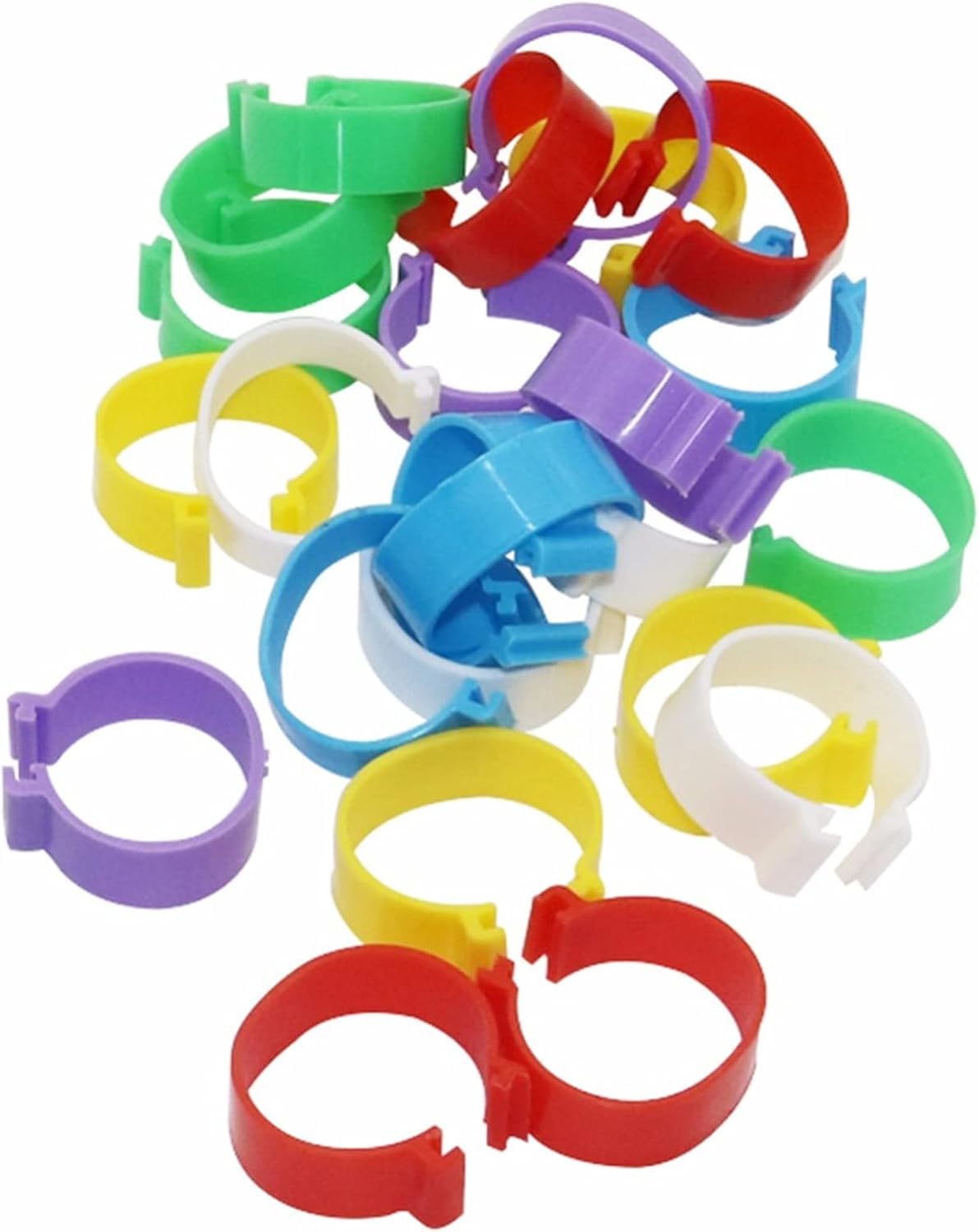 30pcs diametro interno 25mm pollame anello a fibbia tipo clip anelli pollo anatra d'anatra oca tacchino pollame agricoltura, Blu
