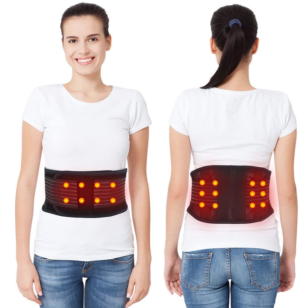 Cintura, con 10 Magneti Tormalina Autoriscaldanti Terapia Magnetica for Ernia del Disco Sciatica Scoliosi Uomini E Donne(M/Medium)