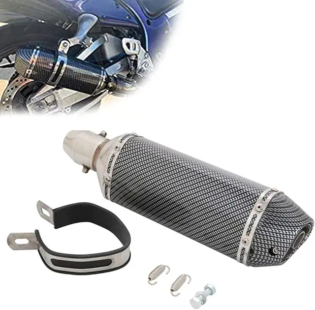 Cartouche Akrapovic Universelle 1,5-2" pour Moto, Scooter - Fibre de Carbone