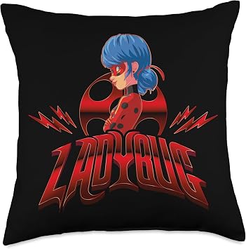 Miraculous Ladybug Glam Rock LB Throw Pillow