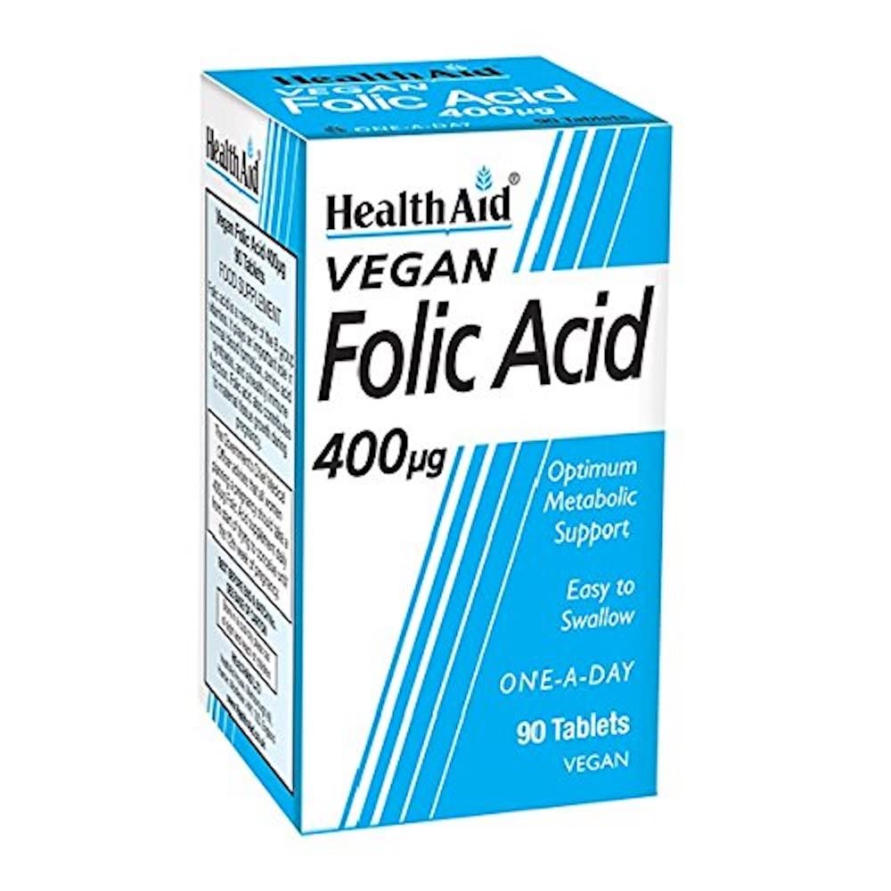 HealthAid Folic Acid 400g - 90 Tablets