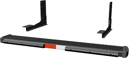 LUVERNE 415254-570749-0 Kit de flota de escalón trasero de aluminio negro de 54 pulgadas, compatible con Select Dodge, Freightliner, Mercedes-Benz