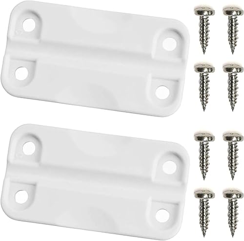 Igloo 24012 Bisagras de plástico para cofres de hielo (1 par), blanco, tamaño estándar, contienen inhibidores UV