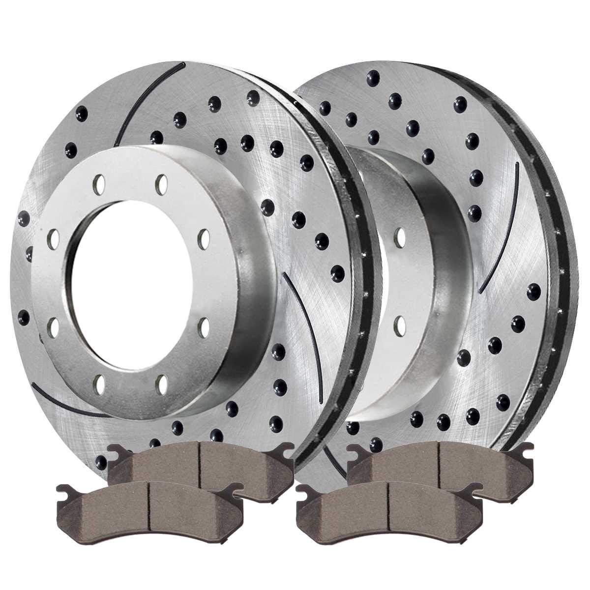 2015 GMC Sierra 2500 HD 10pc Front & Rear Disc Rotors and Ceramic Brake Pads Kit 2015 GMC Sierra 2500 HD 10pc Front & Rear Disc Rotors and Ceramic Brake Pads Kit