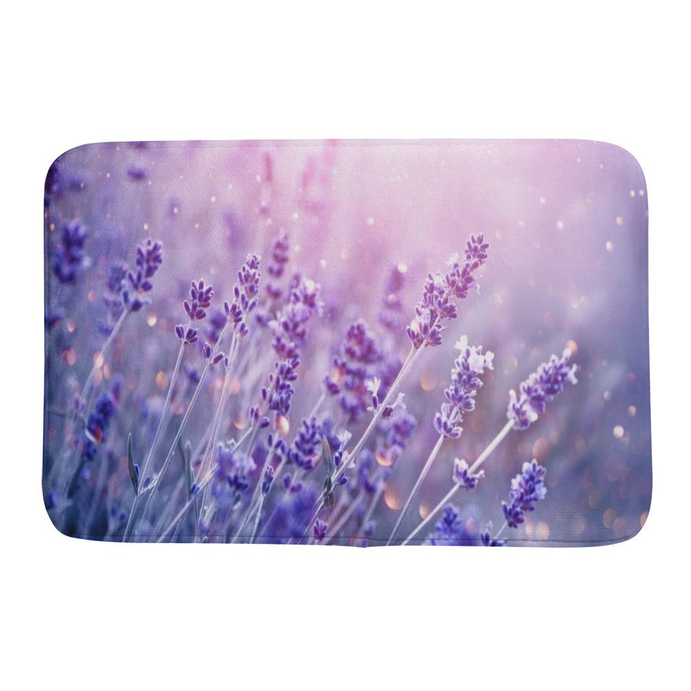 Tapis de bain polaire corail lavande pour sortie de douche cocooning