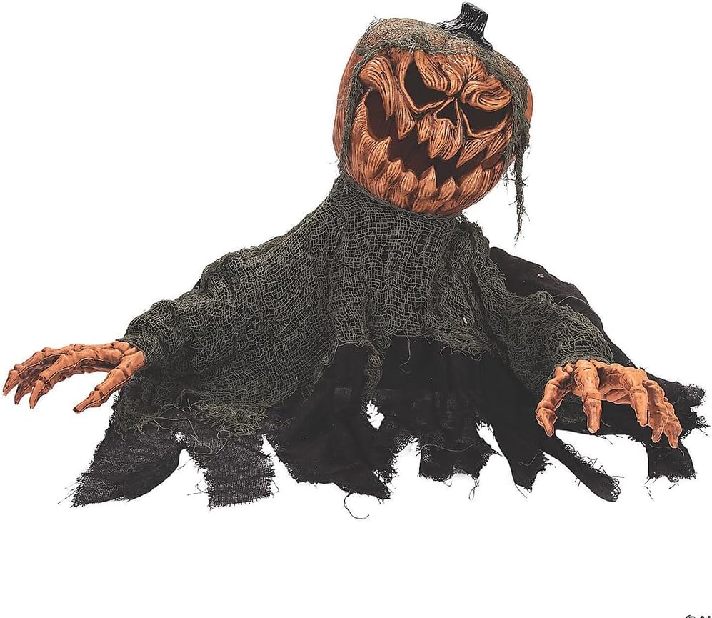 Fun Express 30" Animated Pumpkin Groundbreaker Halloween Decoration