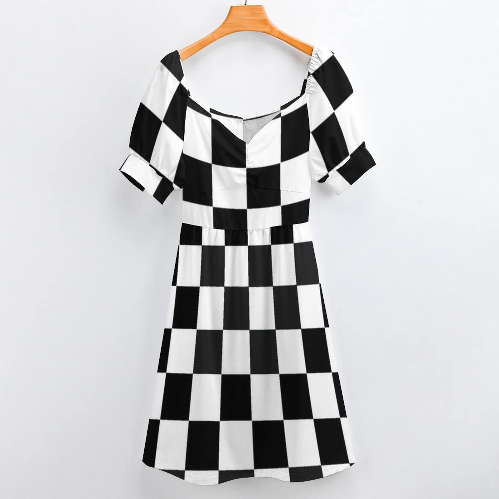Maxi Dress White Black Check Dress Black White Checkered" A-Line Dress By Falko-Follert Redbubble Maxi Dress White Black Check Dress Black White Checkered" A-Line Dress By Falko-Follert Redbubble