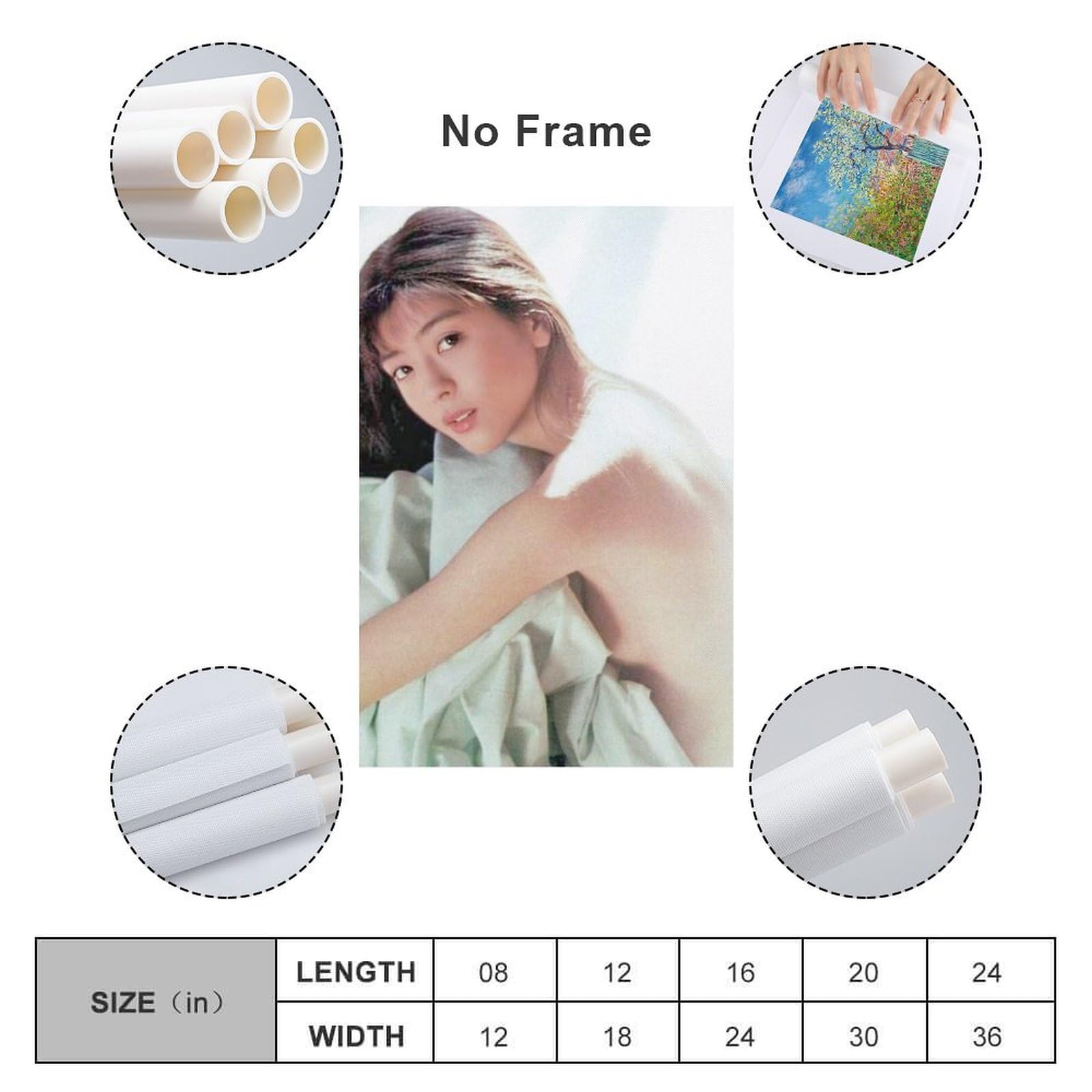 Amazon.co.jp: 中山忍セクシービキニ写真ポスター壁の絵 キャンバス