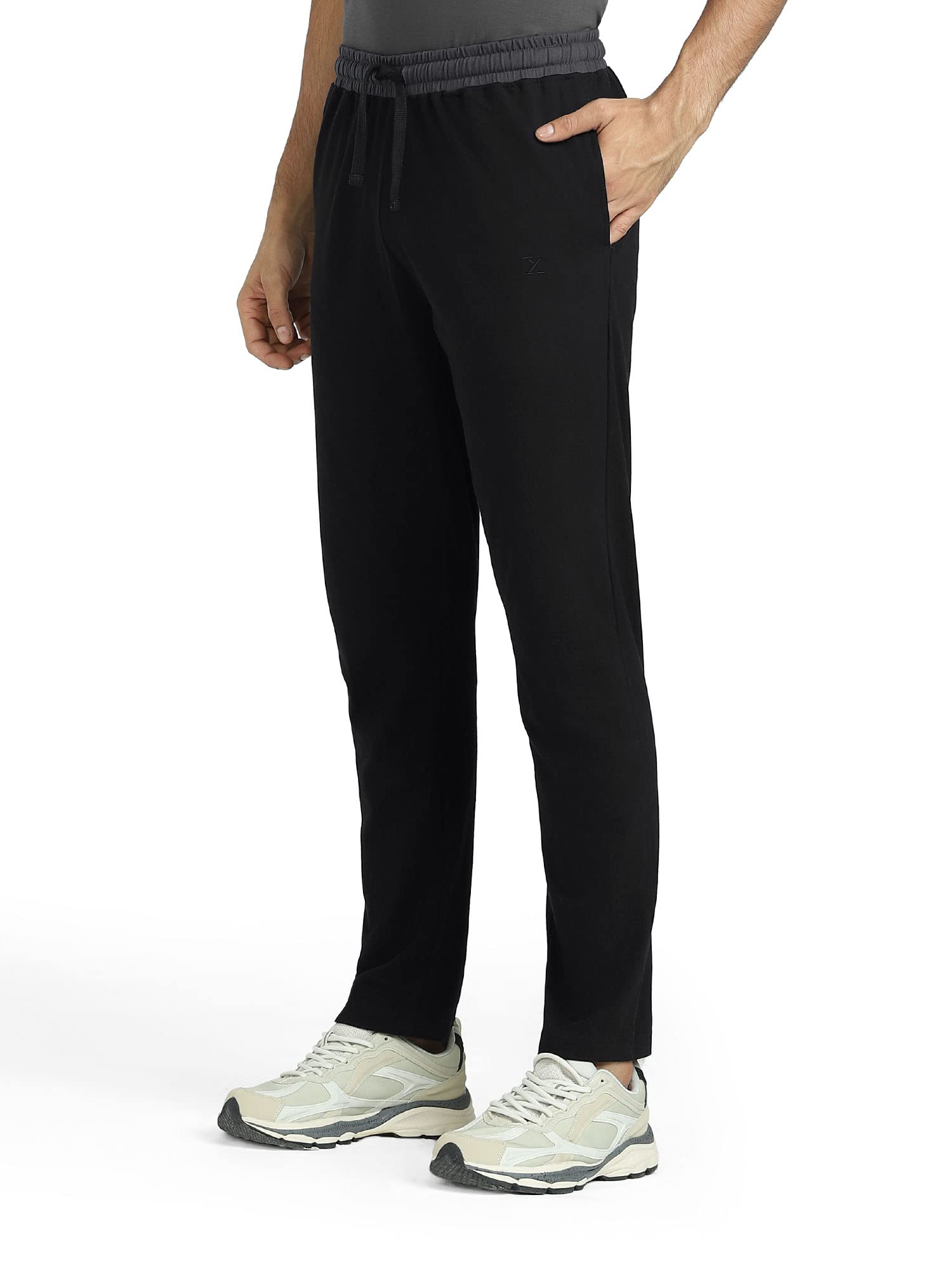 XYXX Pantalones de chándal de tiro medio para hombre