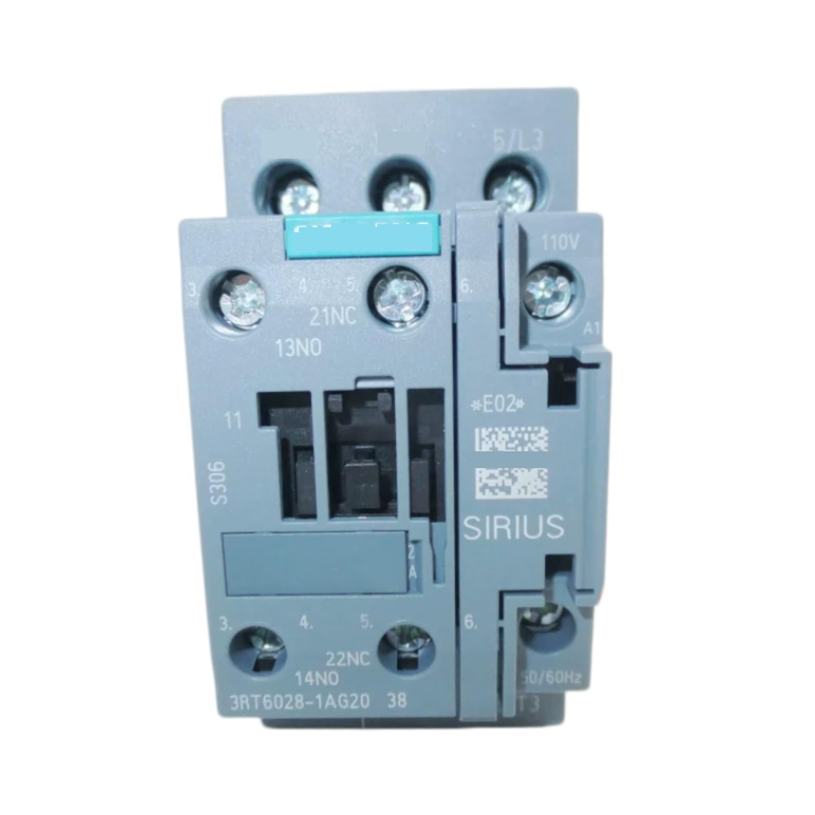 JHSLJCQS Contactors 3RT6028-1AG20 3RT60281AG20, AC110V DIN Rail Mount Contactor