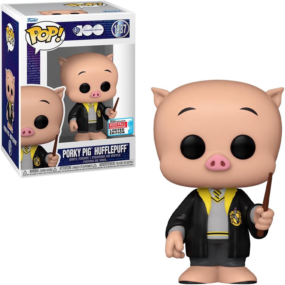 Pop!: WB100 Looney Tunes x Wizarding World - Porky Pig *Hufflepuff* (NYCC 2023 Shared Exclusive)