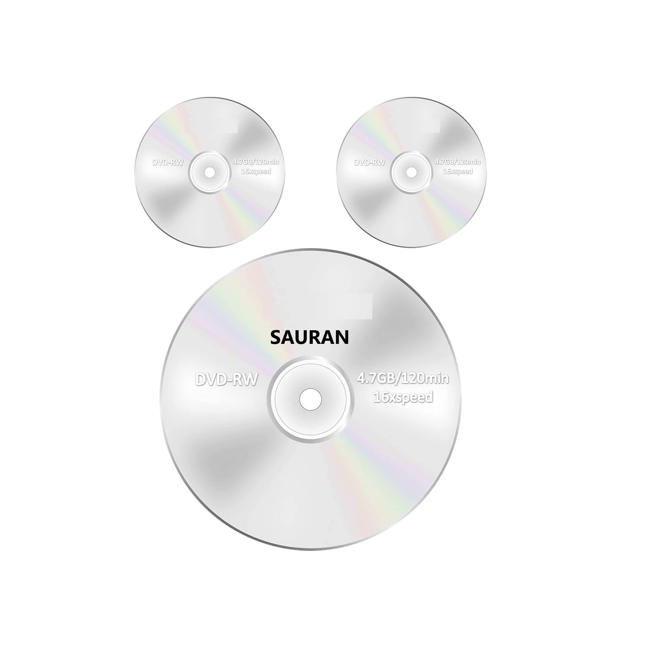 SAURAN DVD-RW Discs, 4.7GB Storage, 120 Minutes Recording Time,-image-8