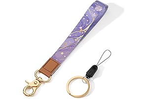 Purple Lanyard for Keys: Wrist Lanyard for Keys, Cute Wrist Strap Lanyard,...