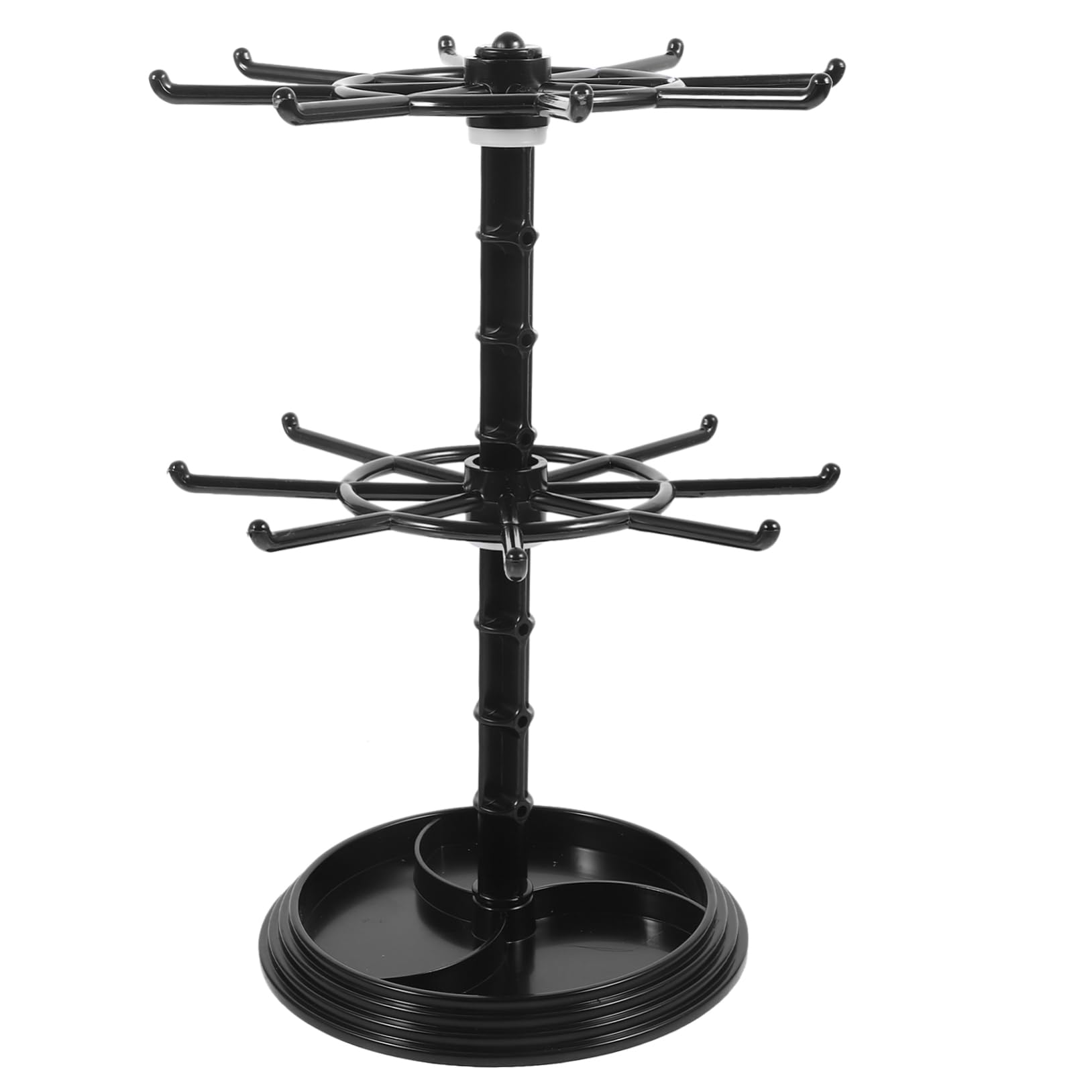 FOMIYES Keychain Hanging Rack Rotatable Jewelry Organizer for Necklaces Hair Ties Keys Compact Storage with Durable Finish Versatile Display Holder for Any Room