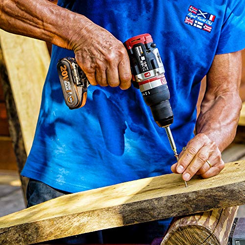 WORX NITRO 18V (20V MAX) Akku-Schlagbohrer WX354.2, PowerShare, Hammerbohrer, bürstenloser Motor, 60 Nm, 2-stufige… – Bild 8