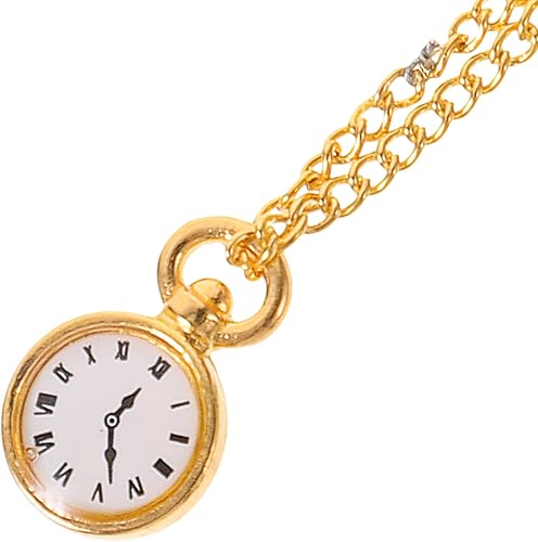 Miniatura 4 de ibasenice Relojes de bolsillo en miniatura con cadena de muñecas, casa de muñecas en miniatura, hecho a mano, accesorio de caballeros victorianos,