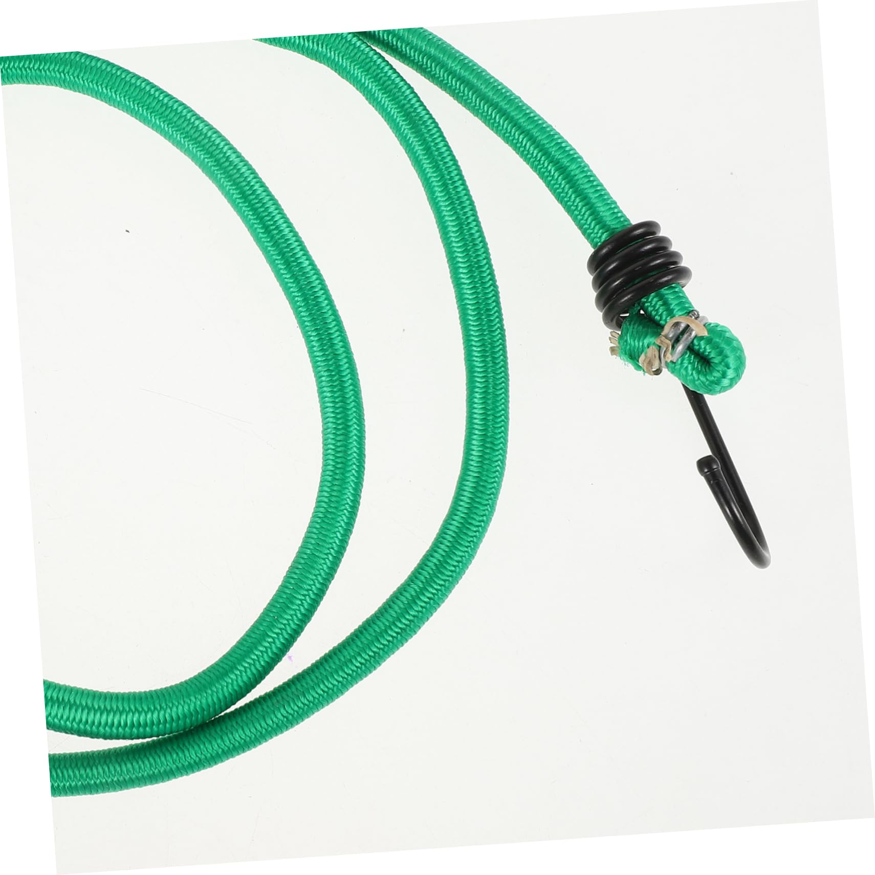 Cordon Élastique avec Crochets Vert, Lot de 10 pour Extérieur