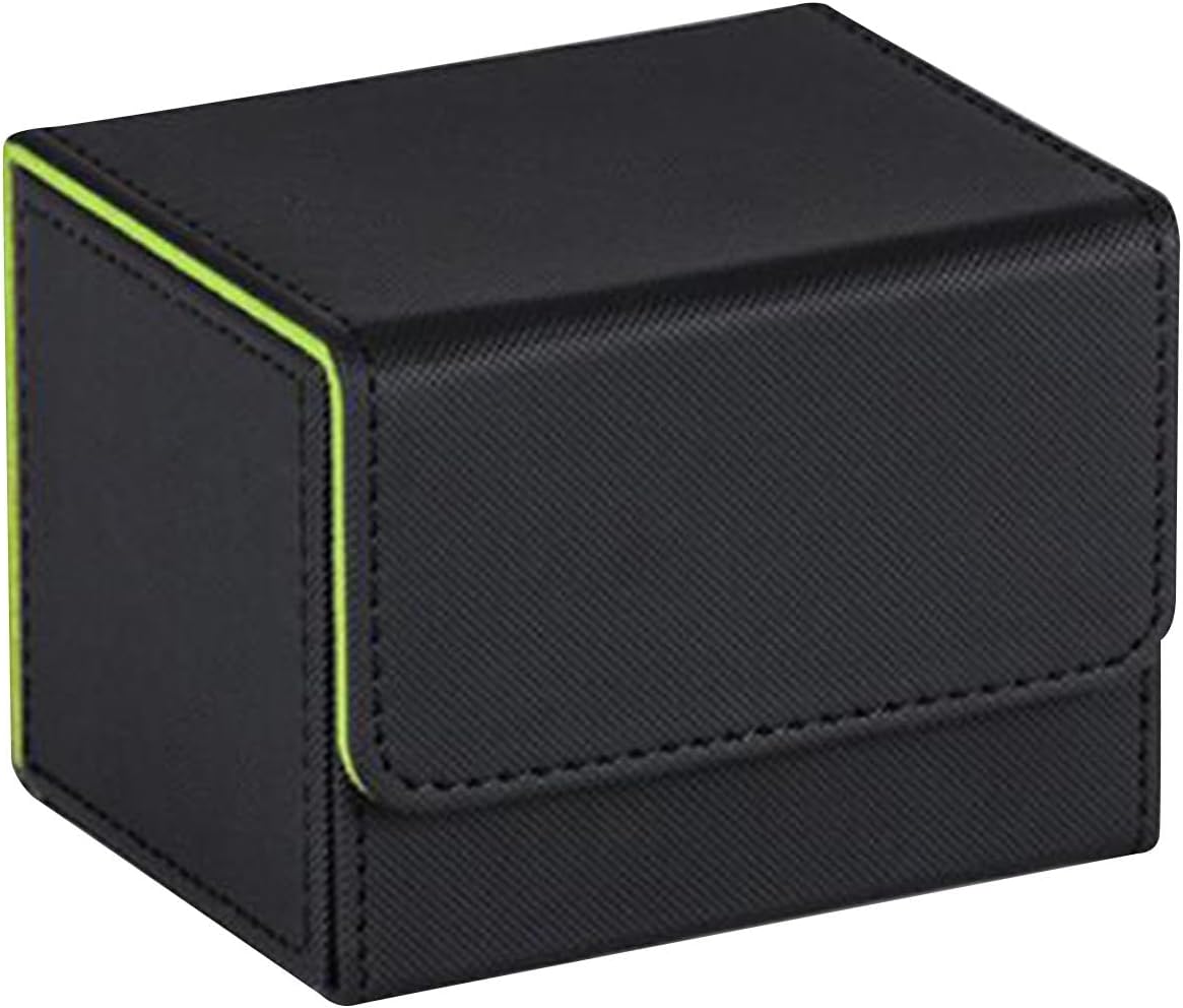 Trading Card Deck Box Storage Dice Premium Container Organization Cards Case Black and Green | Toys & Hobbies | Collectible Card Games | CCG Supplies & Accessories | CCG Deck Boxes