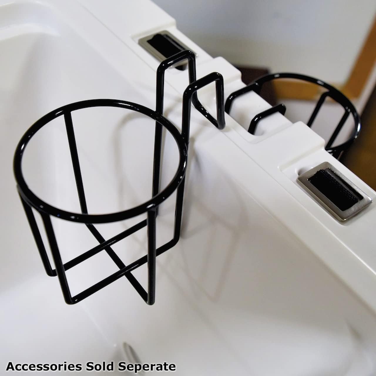 Avenger Wire Cup Holder for Hero Jr. Cooler 20 Quart, Heavy-Duty Stainless Steel, Secure Beverage Accessory for Outdoor Adventures